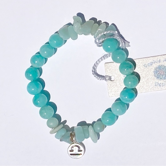 Amazonite Libra ♎️ Zodiac Bracelet - Picture 3 of 8